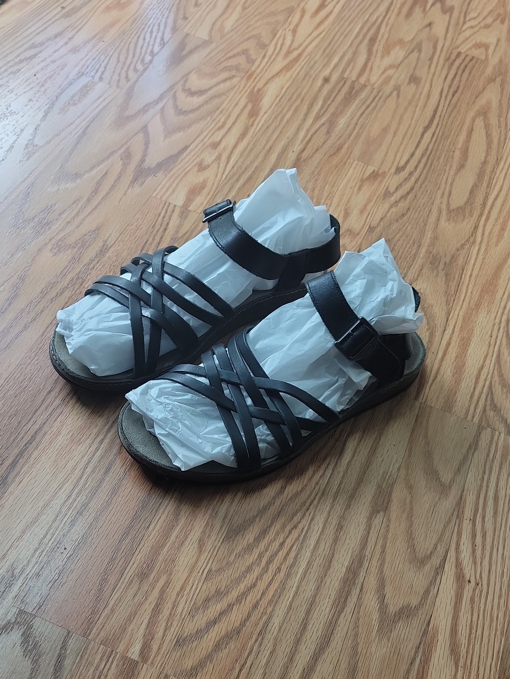 Chaco Black Strappy Sandals Size 10